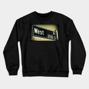 West Boulevard, Los Angeles, California by Mistah Wilson Crewneck Sweatshirt